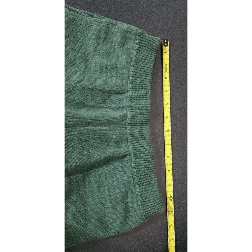 Free People Beach Solar Sweater Set‎ Women Sz S Cardigan Pant Lounge Pine Green